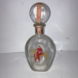 Heaven Hill Vintage Empty Bourbon Whiskey Infinity Bottle Decanter Horse Shoe